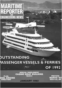 Maritime Reporter cover, January 1993