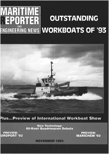 Cover of Maritime Reporter, November 1993