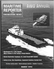 Maritime Reporter cover, March 1995