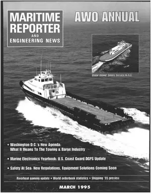 Maritime Reporter cover, March 1995