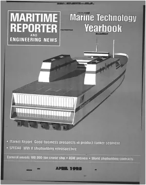 Maritime Reporter cover, April 1995