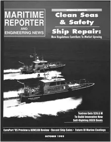 Maritime Reporter cover, October 1995