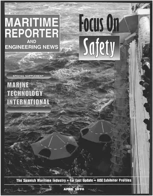 Maritime Reporter cover, April 1996