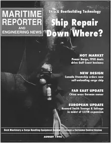 Maritime Reporter cover, August 1996