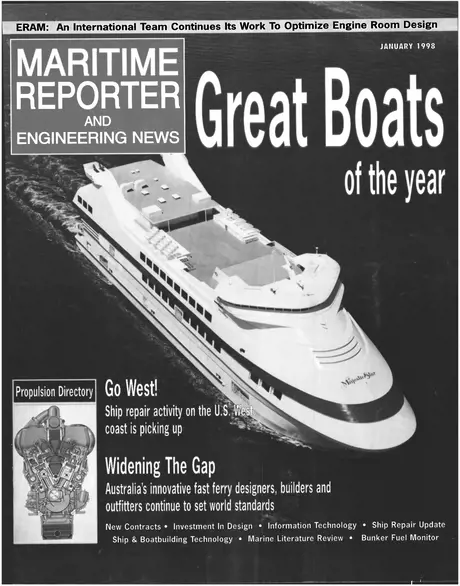 Cover of Maritime Reporter, January 1998
