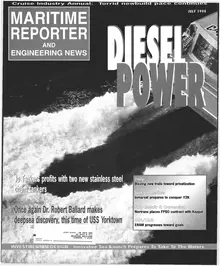 Maritime Reporter cover, July 1998