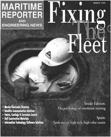 Maritime Reporter cover, March 1999