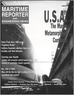 Maritime Reporter cover, August 1999