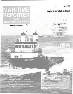 Maritime Reporter cover, April 2000