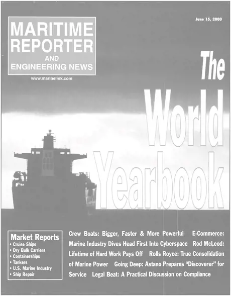 Cover of Maritime Reporter, June 15, 2000
