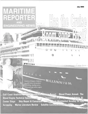 Maritime Reporter cover, July 2000
