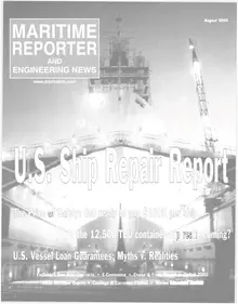 Maritime Reporter cover, August 2000