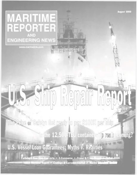 Cover of Maritime Reporter, August 2000