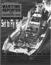 Maritime Reporter cover, January 2001