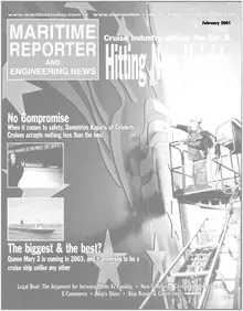 Maritime Reporter cover, February 2001