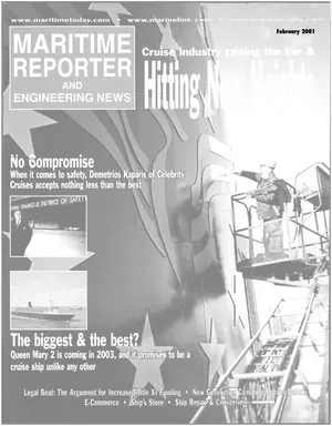 Maritime Reporter cover, February 2001