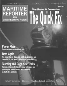 Maritime Reporter cover, March 2001
