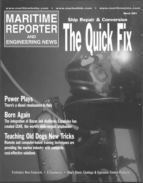 Cover of Maritime Reporter, March 2001