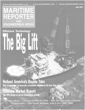 Maritime Reporter cover, April 2001