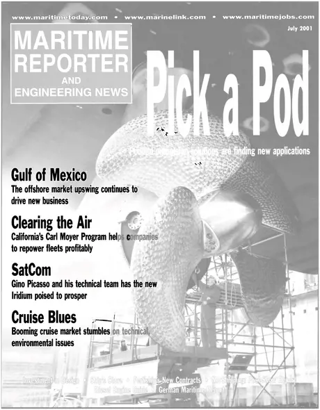Cover of Maritime Reporter, July 2001