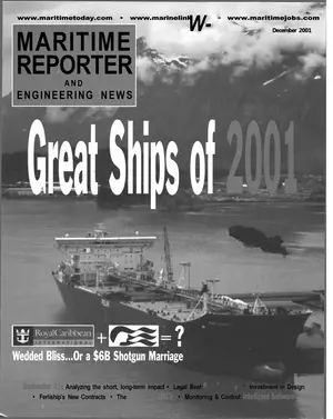 Maritime Reporter cover, December 2001