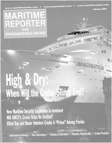 Maritime Reporter cover, February 2002
