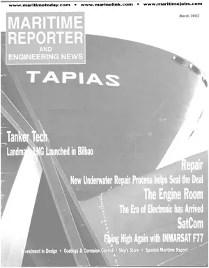 Maritime Reporter cover, March 2002