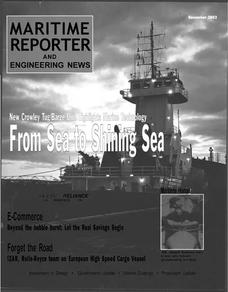 Cover of Maritime Reporter, November 2002