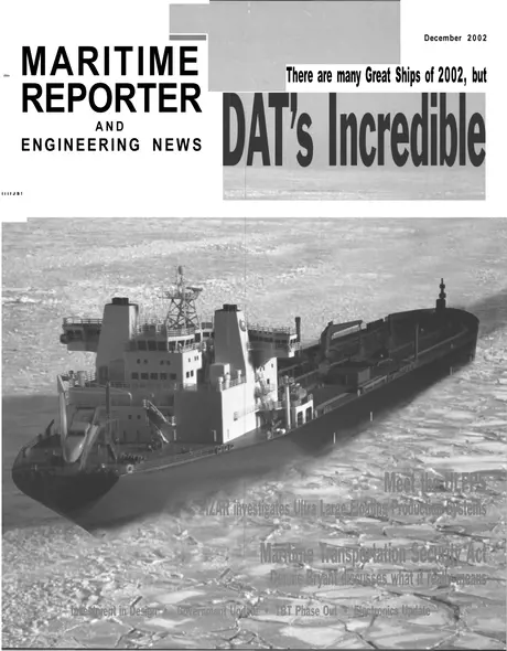 Cover of Maritime Reporter, December 2002