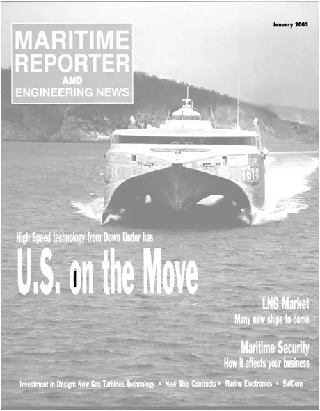 Cover of Maritime Reporter, January 2003