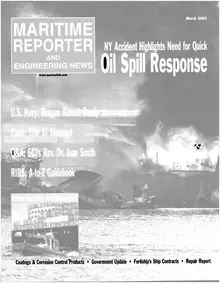 Maritime Reporter cover, March 2003