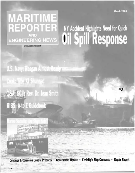 Cover of Maritime Reporter, March 2003