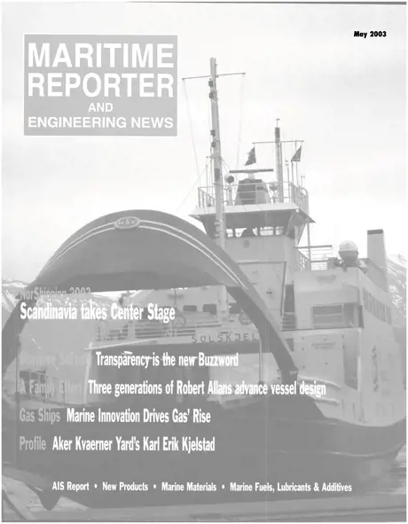 Cover of Maritime Reporter, May 2003