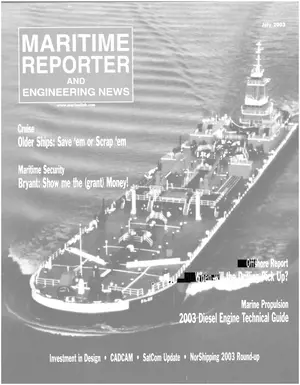 Maritime Reporter cover, July 2003