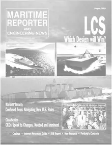 Maritime Reporter cover, August 2003
