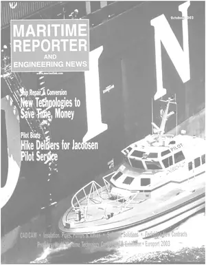 Maritime Reporter cover, October 2003