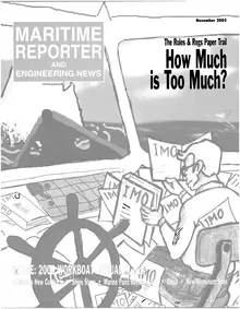 Maritime Reporter cover, November 2003