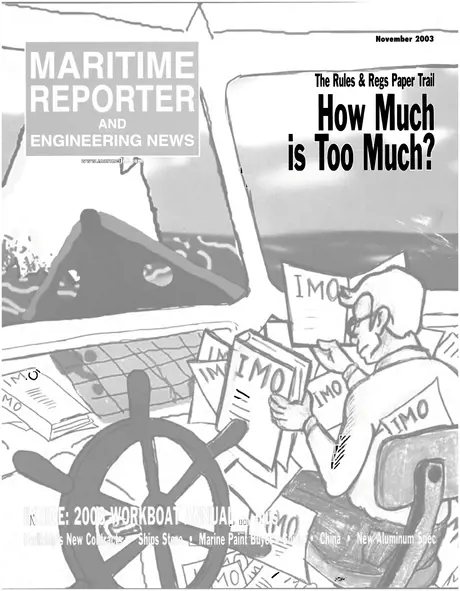Cover of Maritime Reporter, November 2003