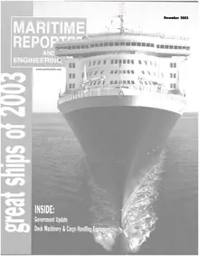 Maritime Reporter cover, December 2003