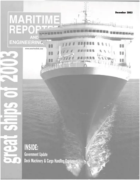 Cover of Maritime Reporter, December 2003