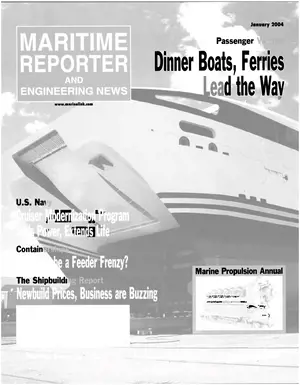 Maritime Reporter cover, January 2004
