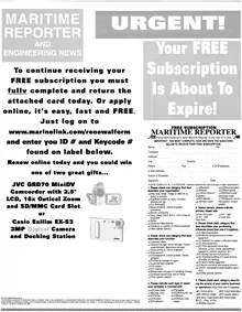 Maritime Reporter cover, February 2004