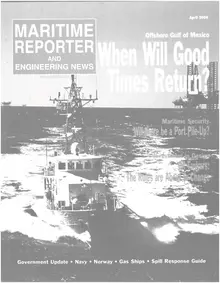 Maritime Reporter cover, April 2004