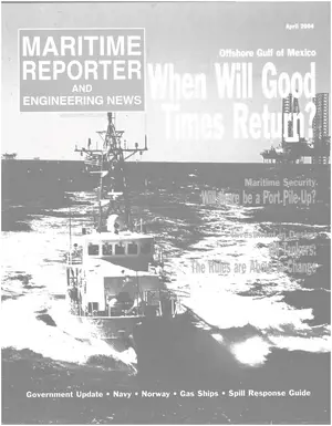 Maritime Reporter cover, April 2004
