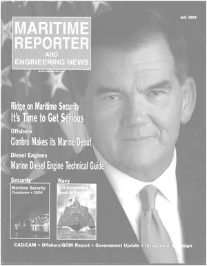 Maritime Reporter cover, July 2004