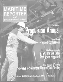 Maritime Reporter cover, September 2004
