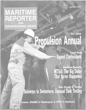 Maritime Reporter cover, September 2004