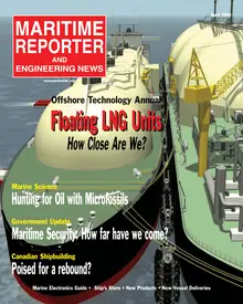 Maritime Reporter cover, April 2005
