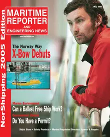 Maritime Reporter cover, May 2005