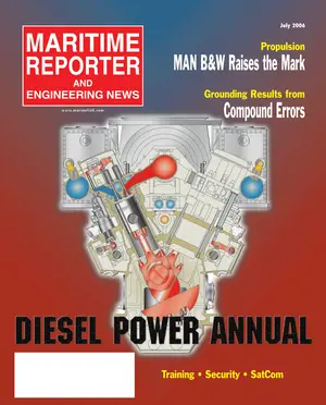 Maritime Reporter cover, July 2005